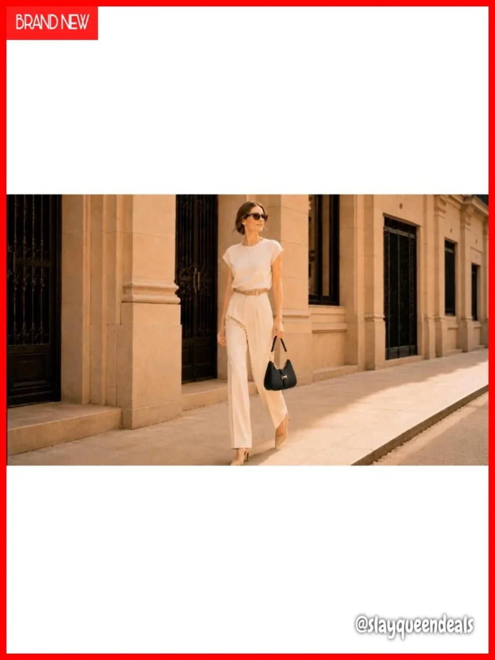 PU vegan leather small hobo shoulder bag with gold-tone buckle